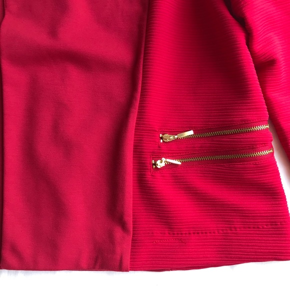 Chico’s  women’s Jacket & coats red Sz 3 - Picture 4 of 8